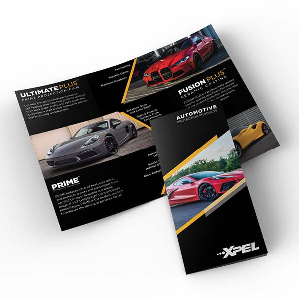 XPEL MARKETING - Tri-Fold Brochure Automotive Bundle (50 Pack)