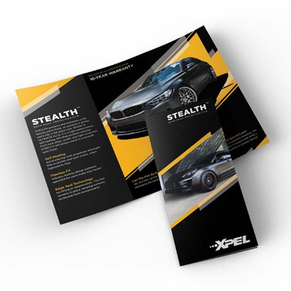 XPEL MARKETING - Tri-Fold Brochure Stealth PPF (50 Pack)